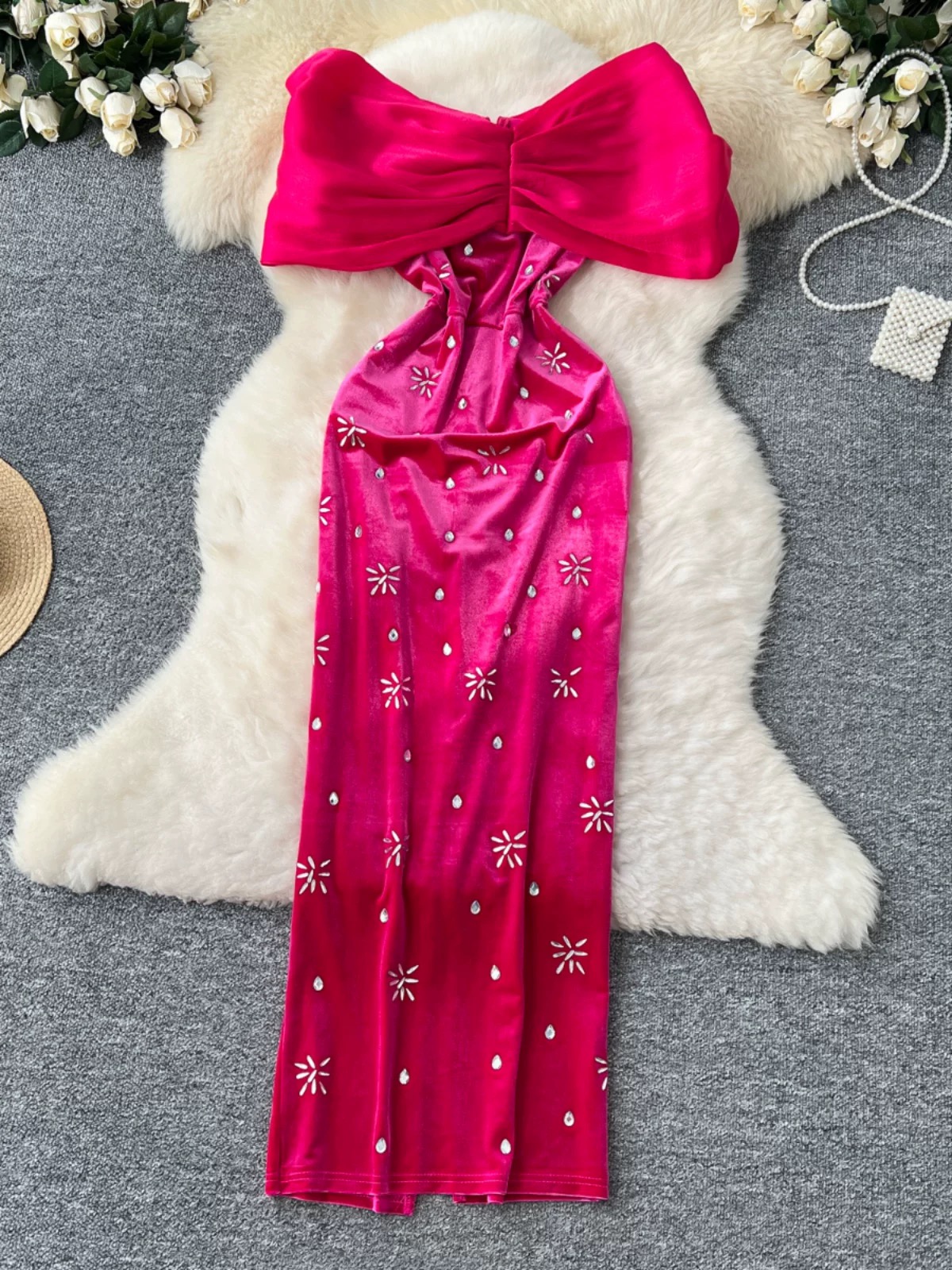 Dishing the details dress EBC308 images